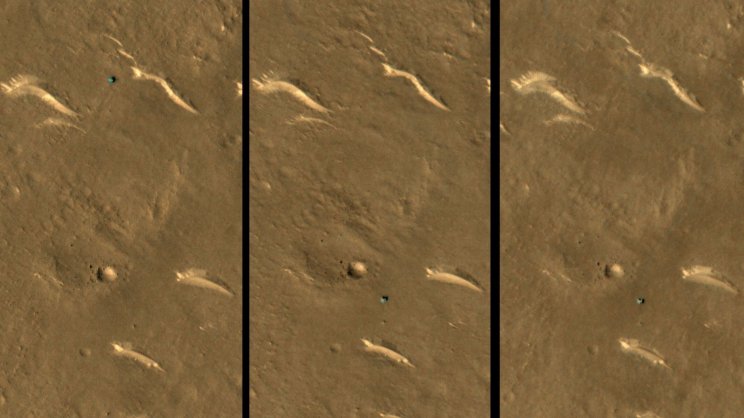 A NASA friss felvételeket készített a kínai marsjáróról - 2. kép
