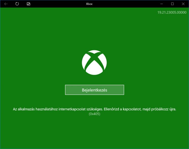 Persze azért az Xbox apphoz is kell internetkapcsolat, csakúgy mint a többihez.