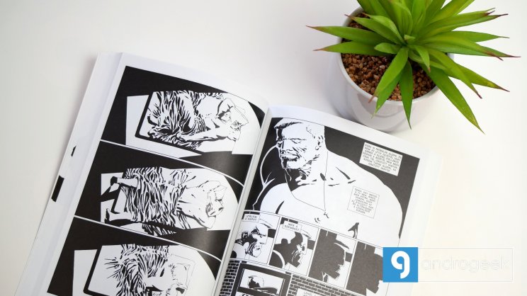 A megszokott Sin City képi világ köszön vissza minden lapon