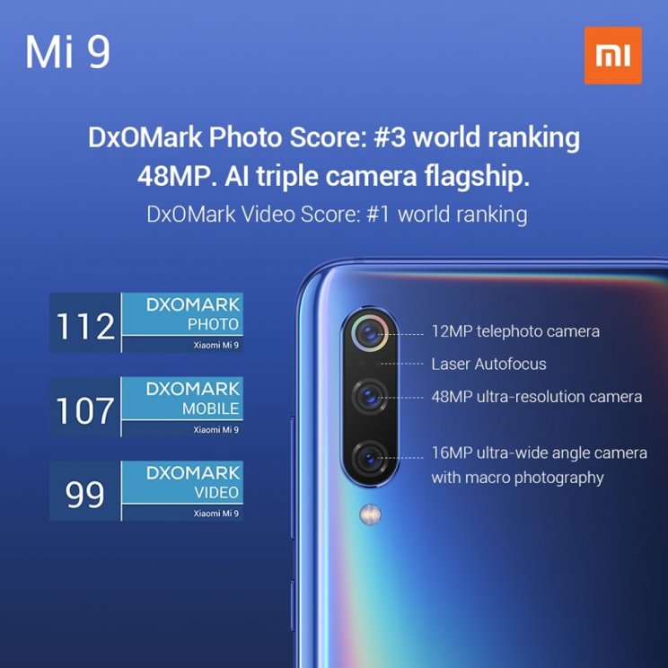 A Xiaomi Mi 9 lett a DxOMarknál a legjobb nem Huawei mobil - 2. kép