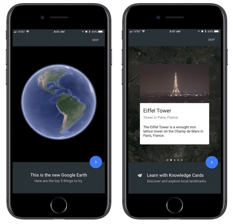 64 bit támogatással érkezett a legújabb Google Earth for iOS - 2. kép