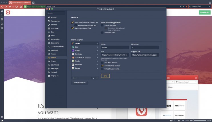 A Vivaldi a Qwant-tal szövetkezett a biztonságos keresés érdekében - 2. kép