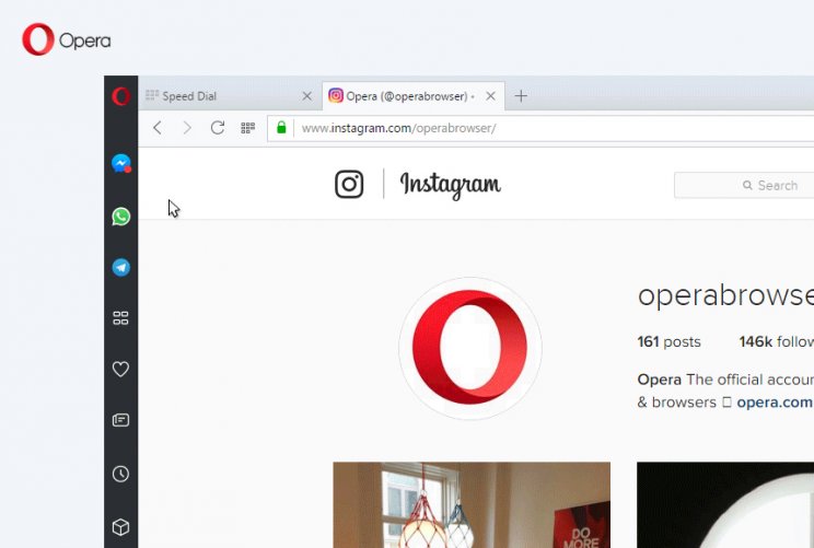 Beépített WhatsApp és Messenger érkezett az új Operával - 2. kép