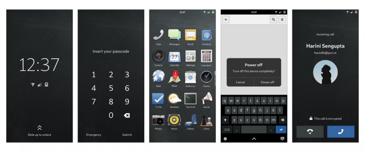 Gnome UI-t kaphat a Librem 5 - 2. kép
