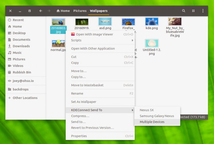 Hasznos újításokat kapott a KDE Connect indikátor - 3. kép