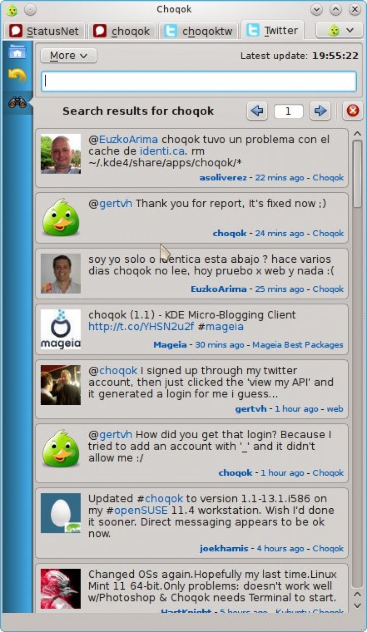 HTTPS-re váltottak a Choqok mikroblog 1.6-ban - 2. kép