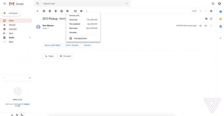 Ilyen lesz a megújult Gmail - 3. kép