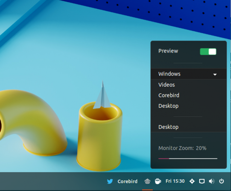 Kép a képben támogatás Gnome Shell-ben - 2. kép