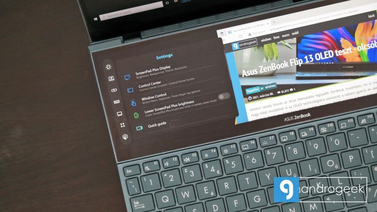 Sokat és jól fejlődtek a ScreenPad Plus alkalmazások