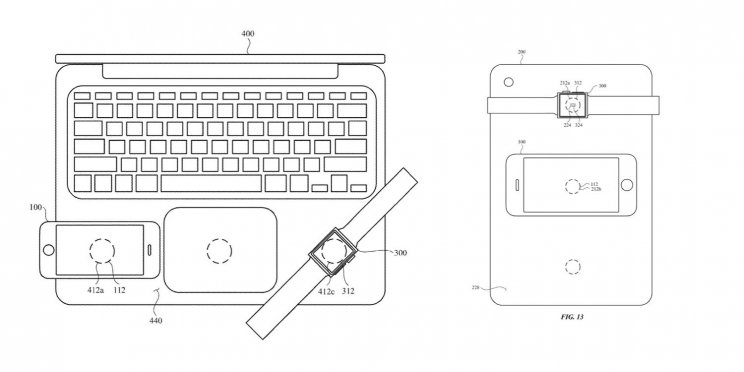 Az Apple új szabadalma szerint a MacBook is használható lesz, mint vezeték nélküli töltő - 2. kép