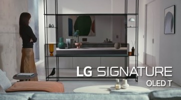 Az LG bemutatta a világ első átlátszó, vezeték nélküli OLED tévéjét