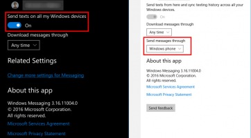 Hamarosan Windows 10-es PC-nkről is küldhetünk SMS-t