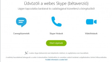 Már hazánkban is elérhető a Skype böngészős változata