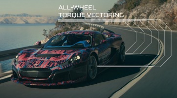 Márciusban érkezik a horvát Rimac által gyártott közel 2000 lóerős C_Two elektromos sportautó