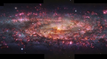 A csillagászok elkészítették egy galaxis eddigi legrészletesebb színes képét