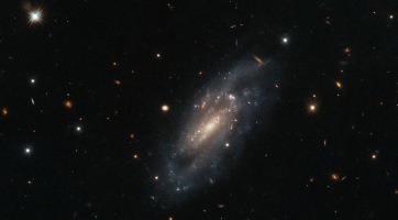 Egy 184 millió fényévnyire lévő spirálgalaxisról készített felvételt a Hubble