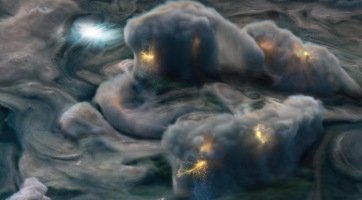 Egy friss tanulmány szerint a Jupiter villámai sokban hasonlítanak a földiekre