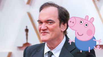 Quentin Tarantino Peppa malacot néz
