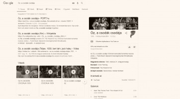 Zseniális meglepetést hozott a Google az Óz, a csodák csodája musical miatt