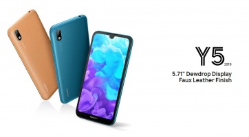 Bőrhatású hátlapot kapott a 2019-es Huawei Y5
