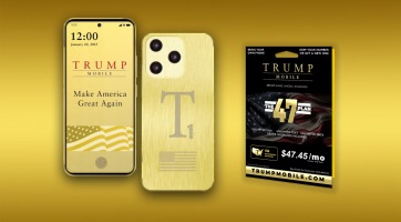 Jön Trump első, aranyozott mobilja, a Trump Mobile