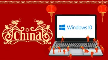 Kötélnek állt a Microsoft: saját Windows-t kaphat Kína!