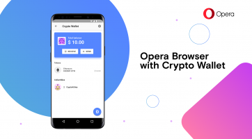 Kripto pénztárcát kapott az Opera Android applikációja