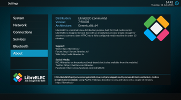 Kryptonra épült a LibreELEC 8.0.0