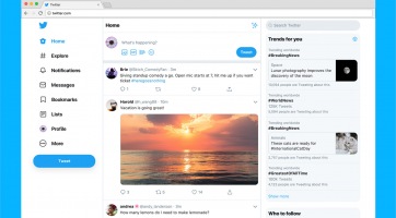 Újradolgozták a Twitter webes dizájnját