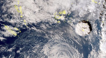 A Tonga vulkánkitörés gravitációs hullámokat generált a Földön