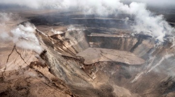 Félelmetes drónfelvétel érkezett a Kilauea vulkánról